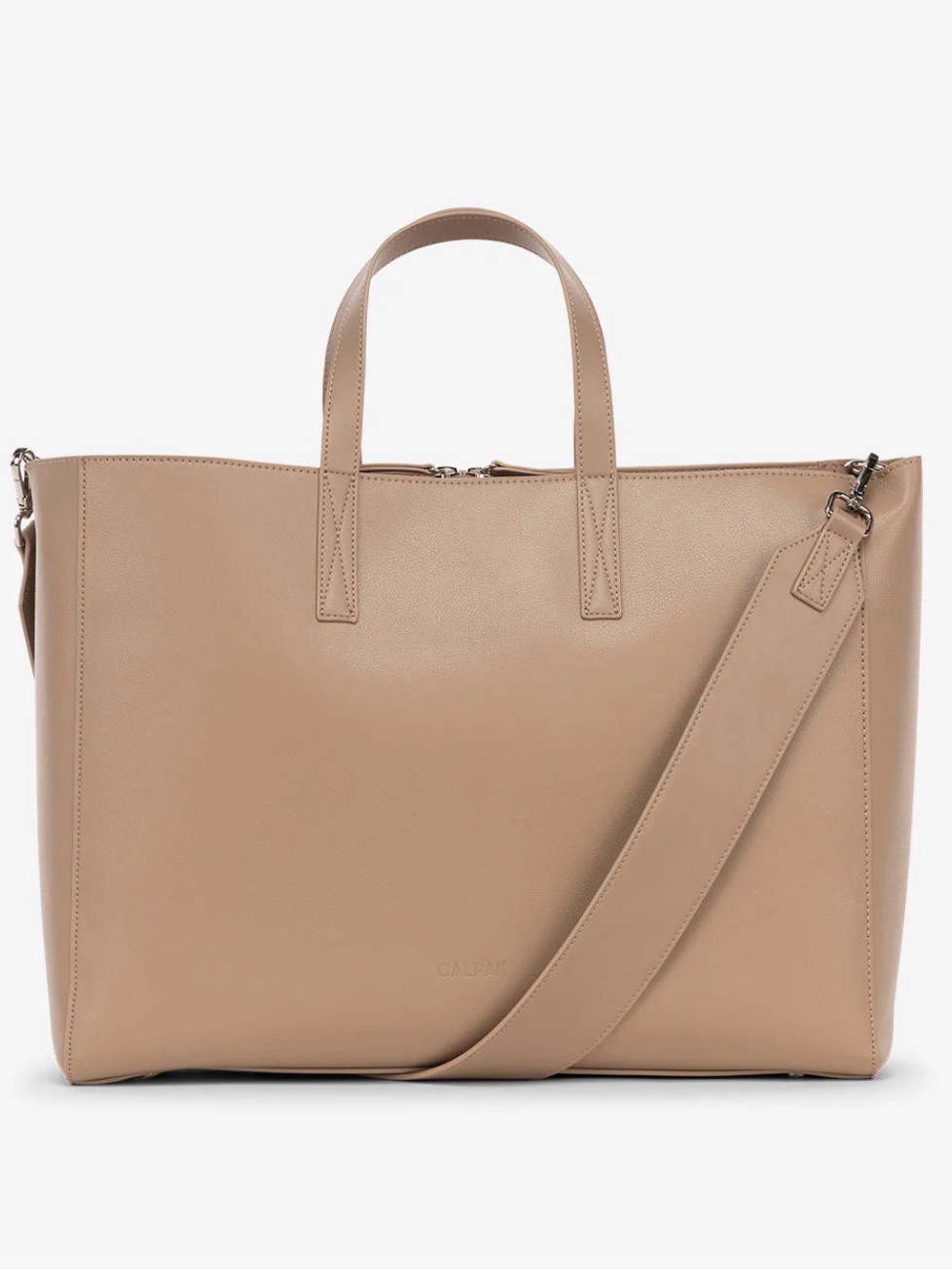 Calpack Haven 16" Laptop Tote Bag In Taupe